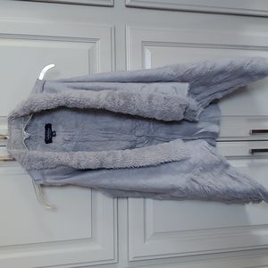 Faux fur reversible vest